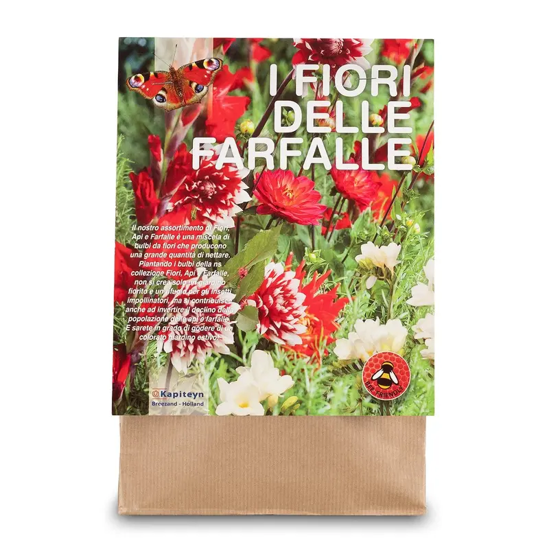 KIT BULBI ATTIRA FARFALLE TONALITÀ BIANCO ROSSO