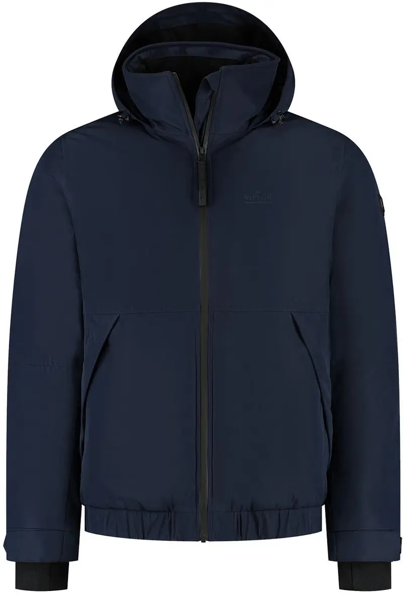 Kjelvik olle heren outdoorjas - donker blauw