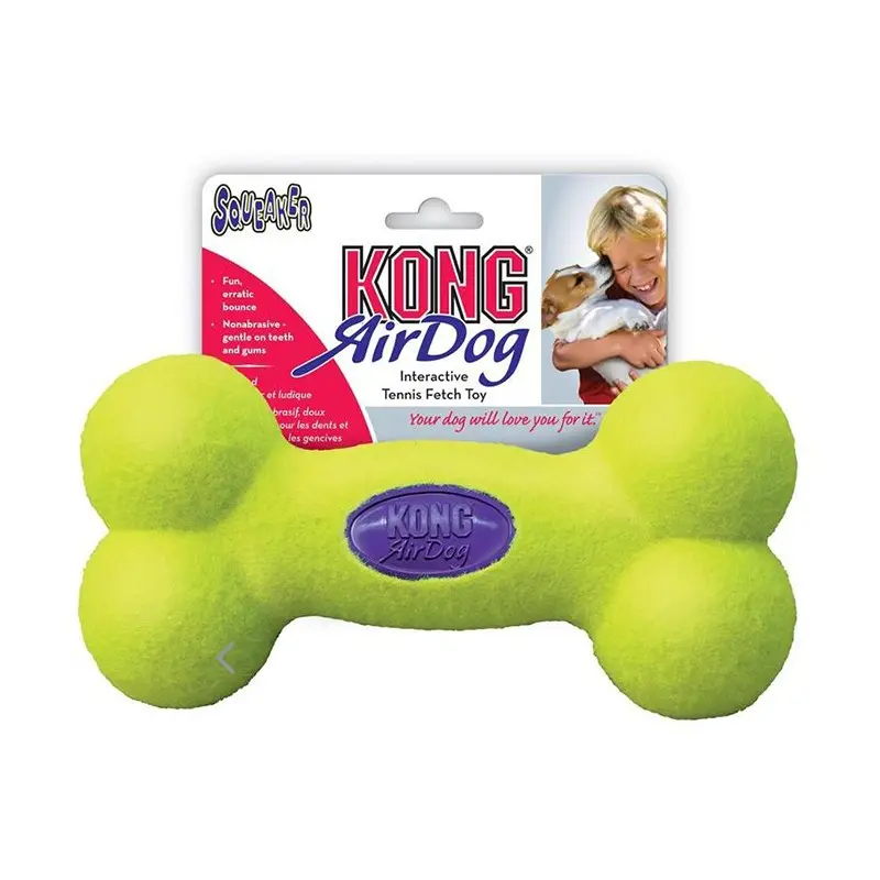🦴 KONG AirDog® Squeaker Bone | Juguete hueso con sonido para perros
