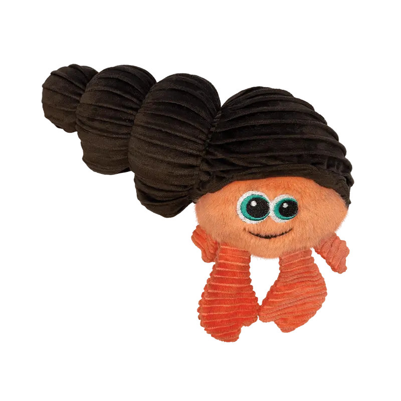 🦀 KONG Cuteseas Rufflez Cangrejo Ermitaño | Peluche con Chirriador para Perros