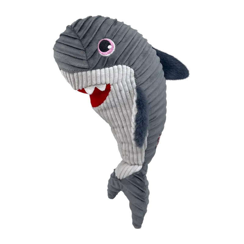 🦈 KONG Cuteseas Rufflez Tiburón | Juguete de Peluche para Perros