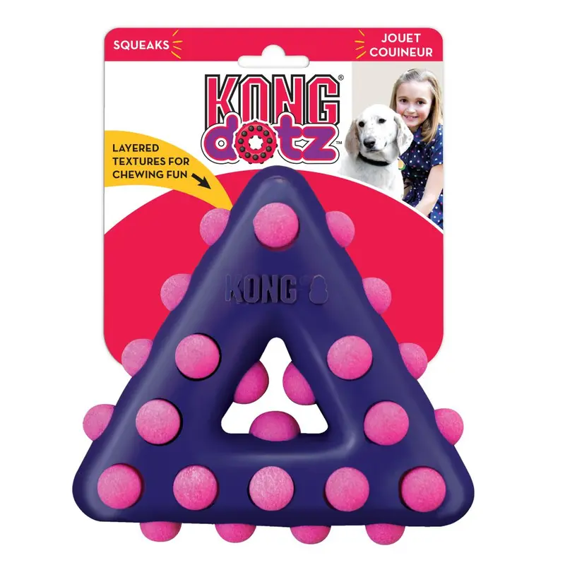 🐾 KONG DOTZ Juguete mordedor para perros