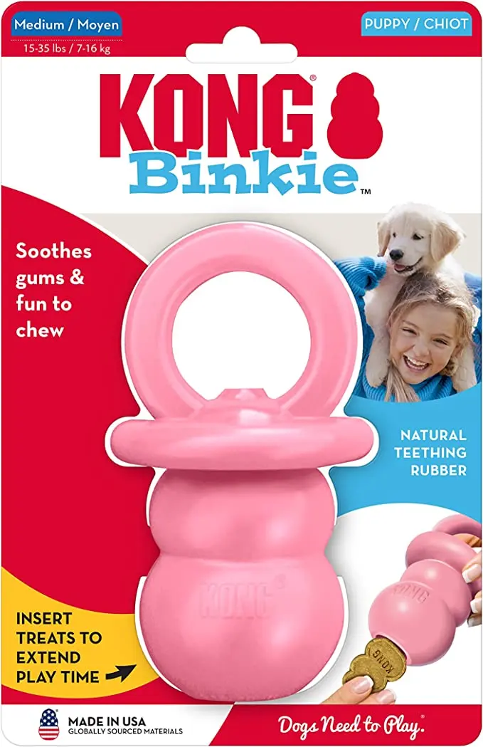 KONG Puppy Binkie Chupa color rosa|azul