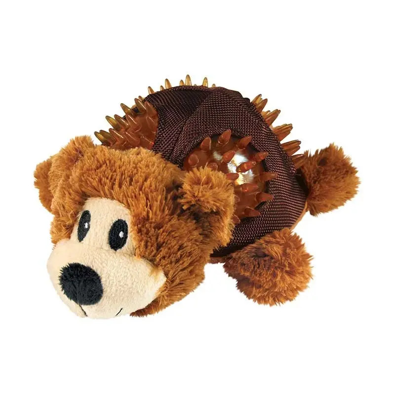 🐻 KONG Shells Bear | Peluche interactivo y resistente para perros