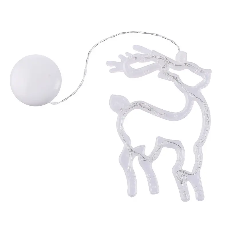 Lámpara LED navideña con ventosa – diseños Santa Claus, reno, muñeco de nieve y más