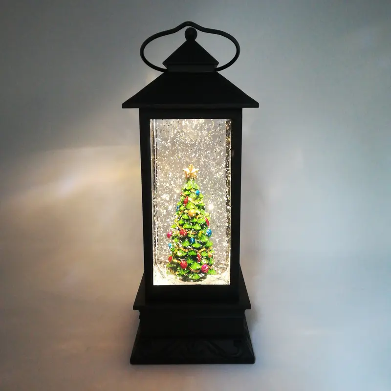 Lanterna LED con Albero di Natale - Lanterne per Natale