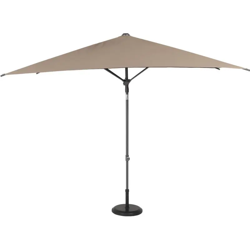 Laurent - Ombrellone da giardino a palo centrale rettangolare taupe