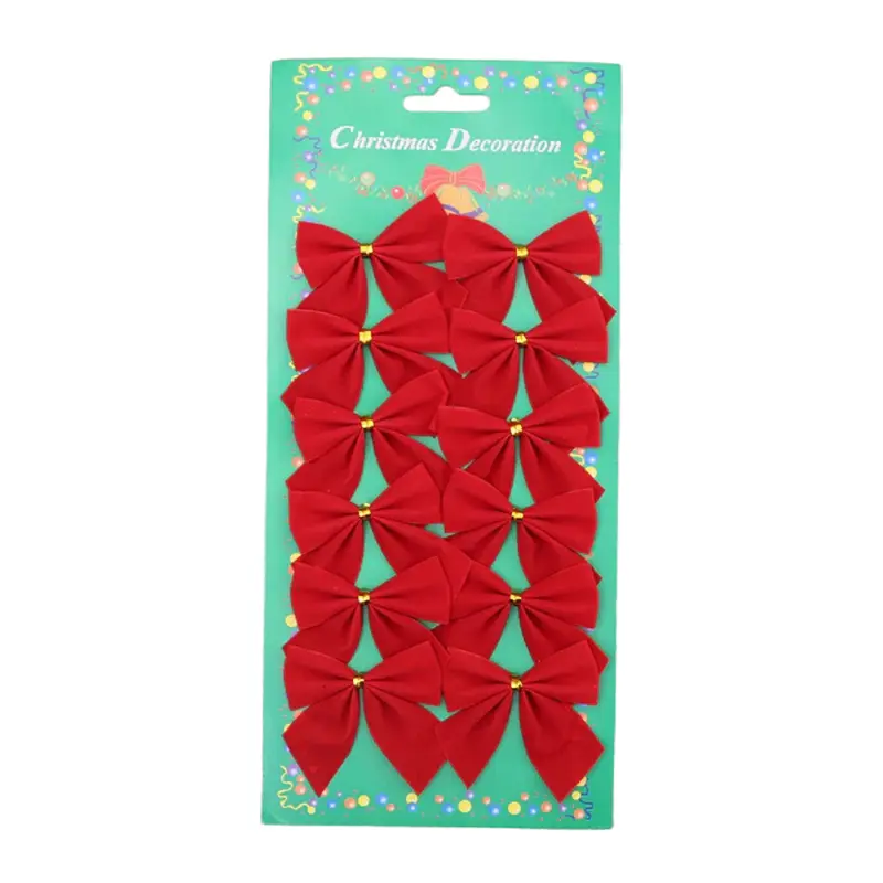 Lazo decorativo navideño – adorno para árbol de Navidad