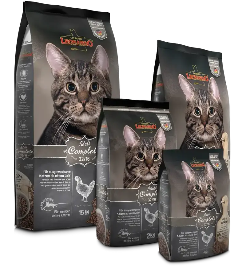 🐱 LEONARDO® Adult Complete 32/16 | Pienso equilibrado para gatos adultos y esterilizados