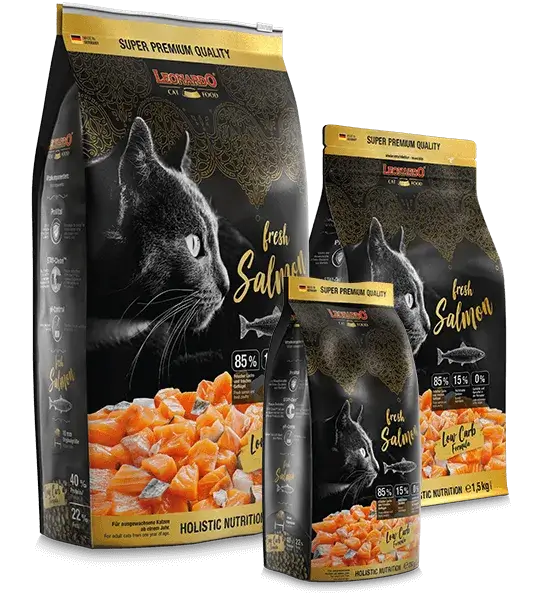 🐟 LEONARDO Fresh Salmón – Pienso natural para gatos adultos con salmón fresco y carne de ave | Gabo y Gordo E Shop