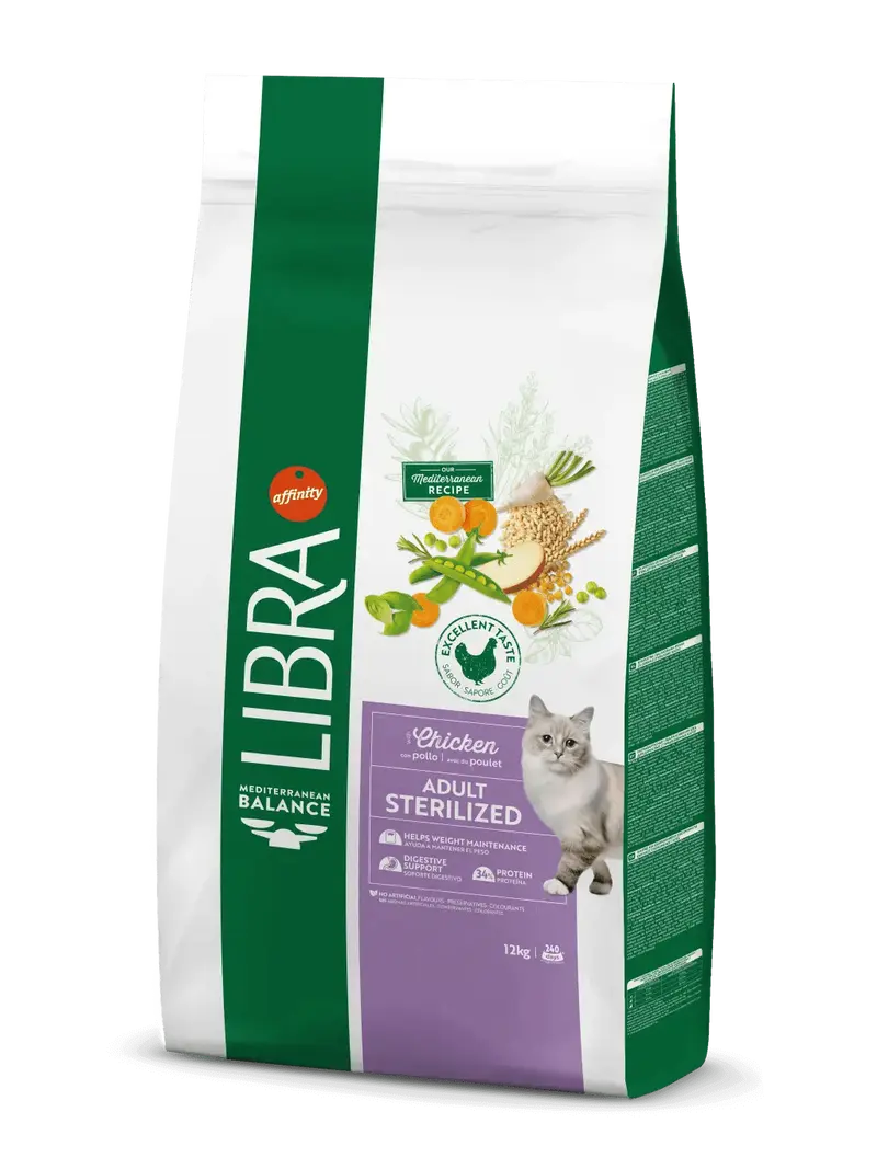 LIBRA Adult Sterilized Chicken | Pienso con pollo para gatos adultos esterilizados