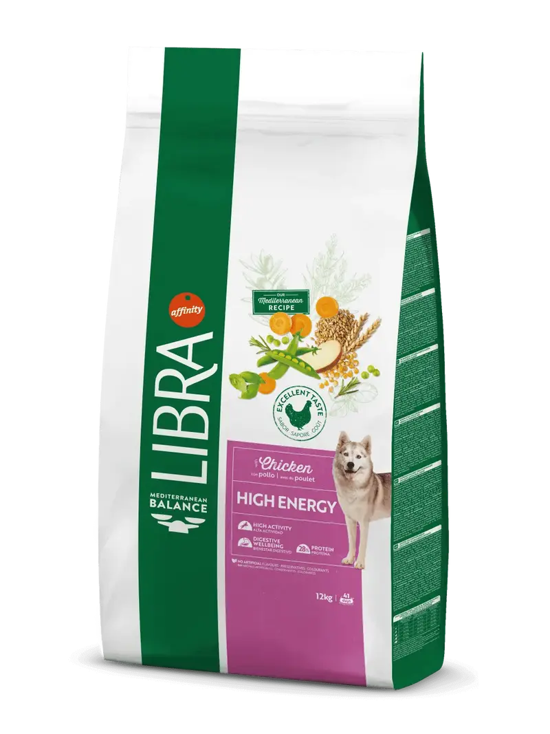LIBRA High Energy Chicken | Pienso con pollo para perros 12 kg