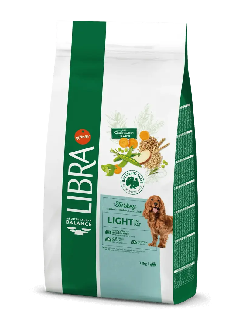 LIBRA Light Turkey | Pienso con pavo y cereales integrales para perros