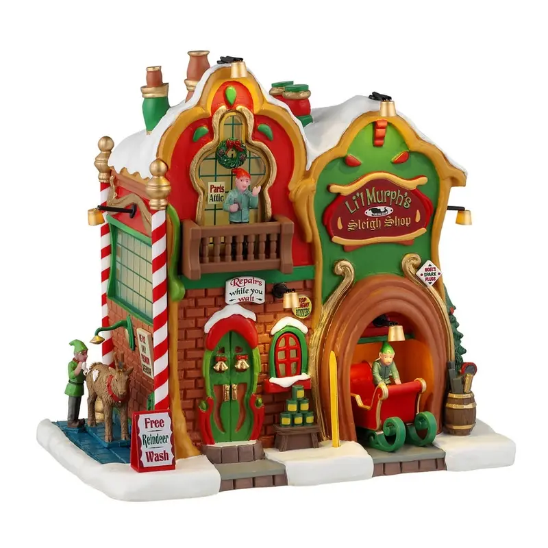 Li'l Murph's Sleigh Shop (cod. 45264) - Negozio slitte Lemax