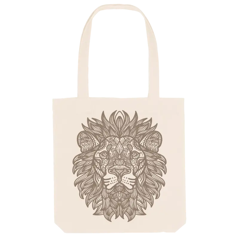 Lion Mandala Tote Bag