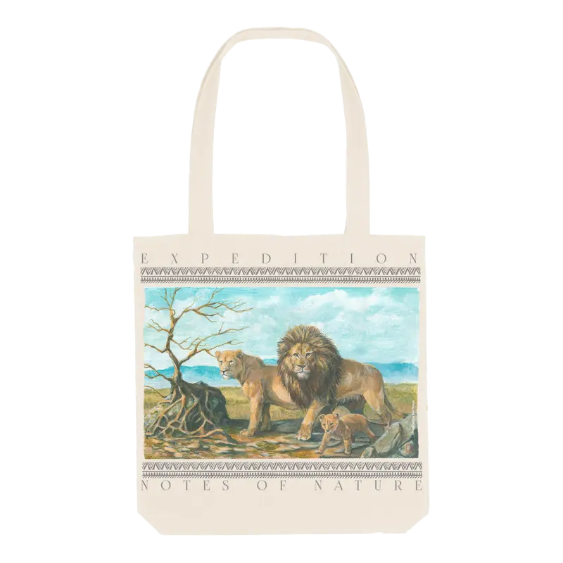 Lion Notes Tote Bag
