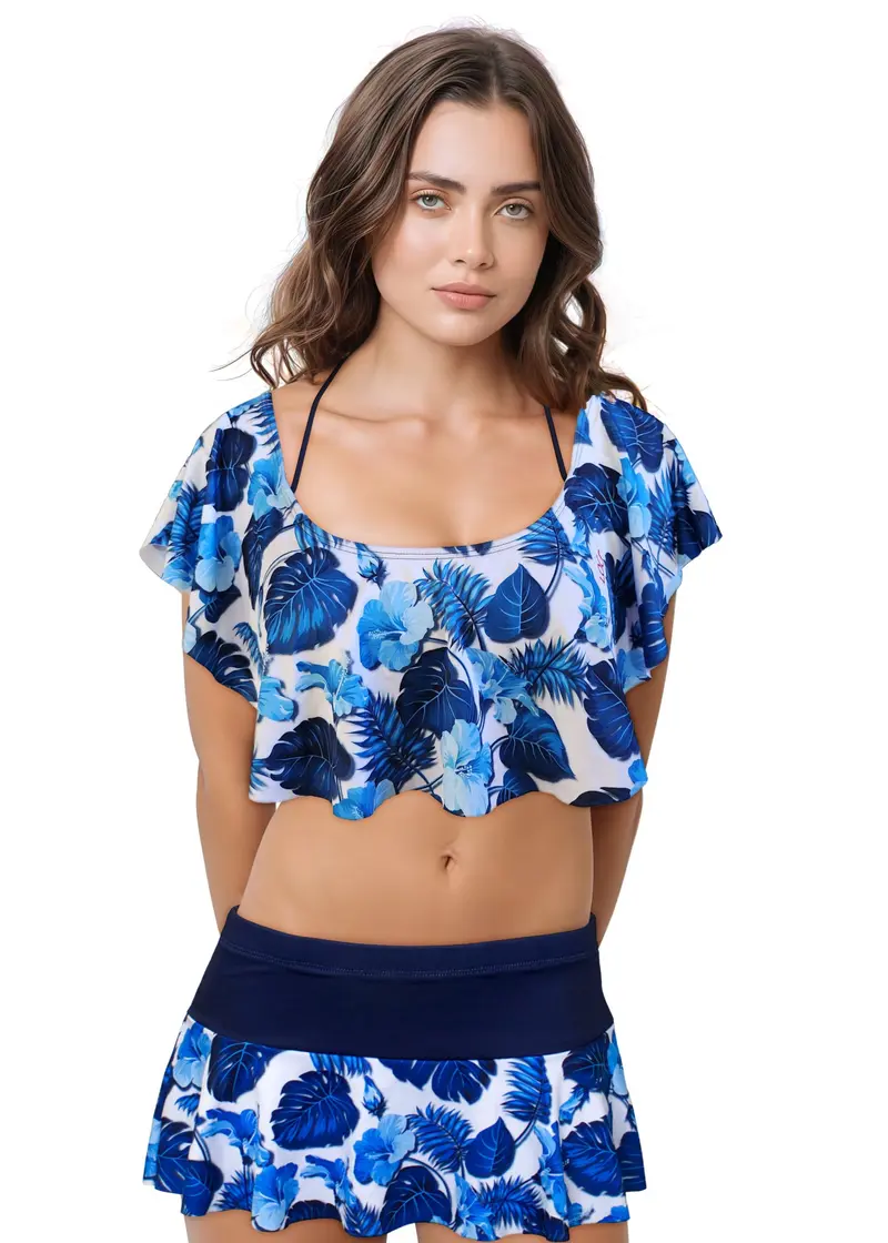 Loco Boutique 3D Flower Off Shoulder Bandeau Top