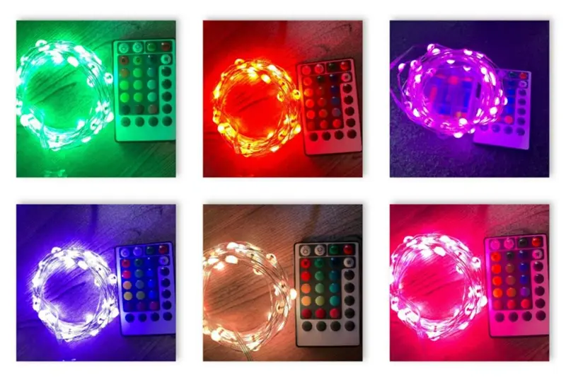 Luci RGB a Batteria - Luci di Natale colorate