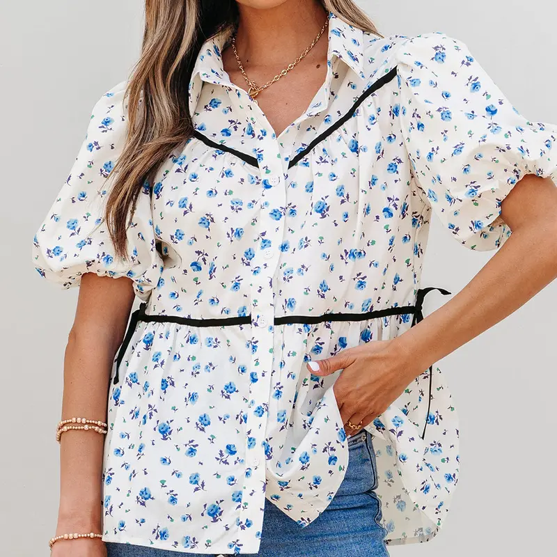 Lyanna Floral Puff Sleeve Top