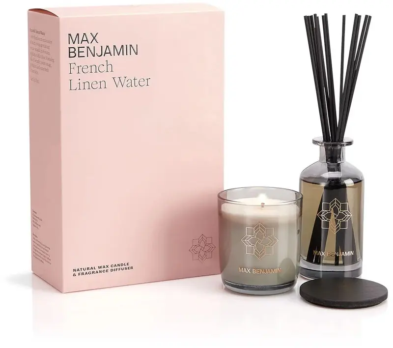 Max benjamin geurkaars geurstokjes cadeauset - french linen water