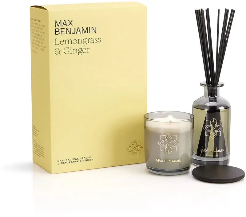 Max benjamin geurkaars geurstokjes cadeauset - lemongrass ginger