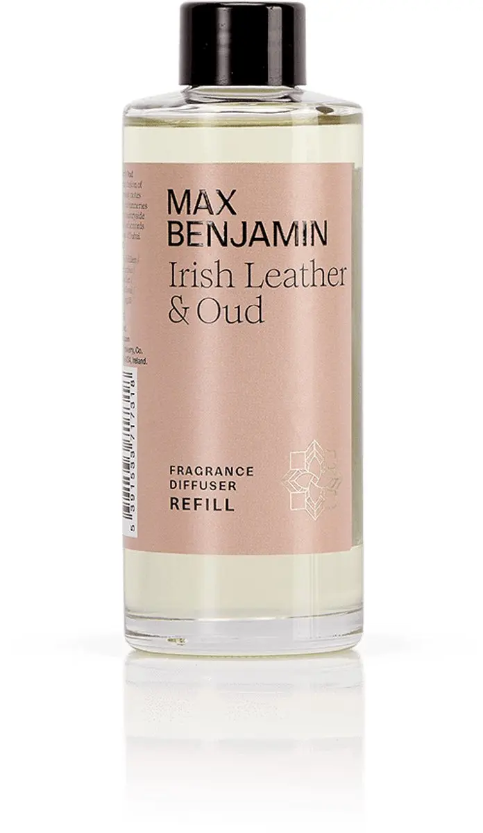 Max benjamin navulling voor geurstokjes 150ml - irish leather oud