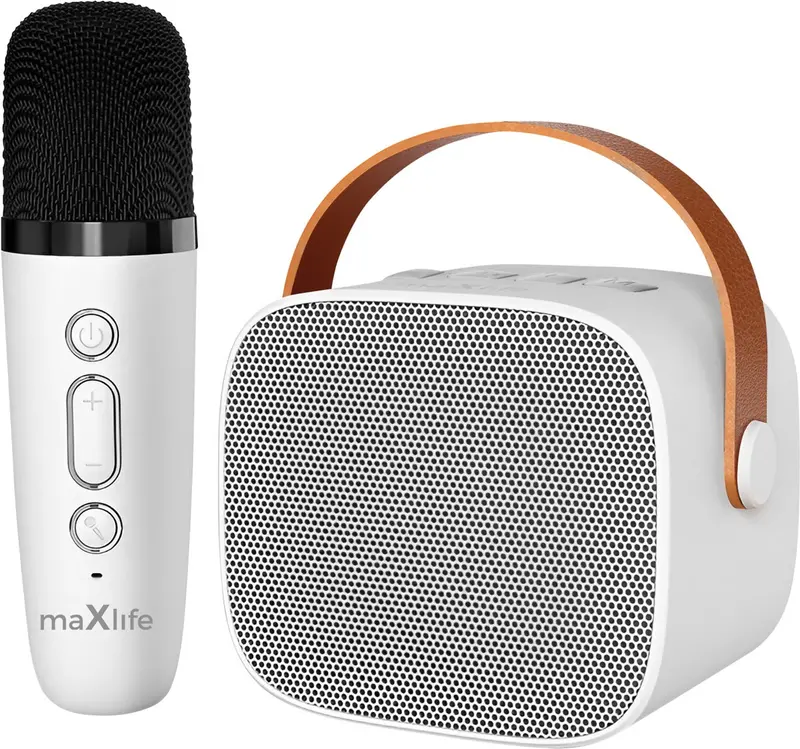 Maxlife mxks-100 bluetooth karaoke set - draadloze microfoon en speaker voor feesten en karaoke plezier
