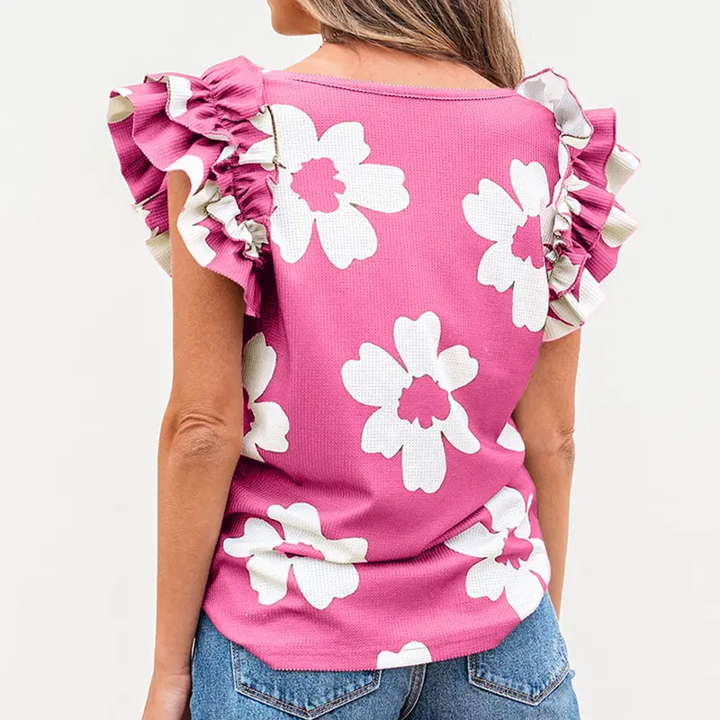 Mazie Floral Ruffled Blouse