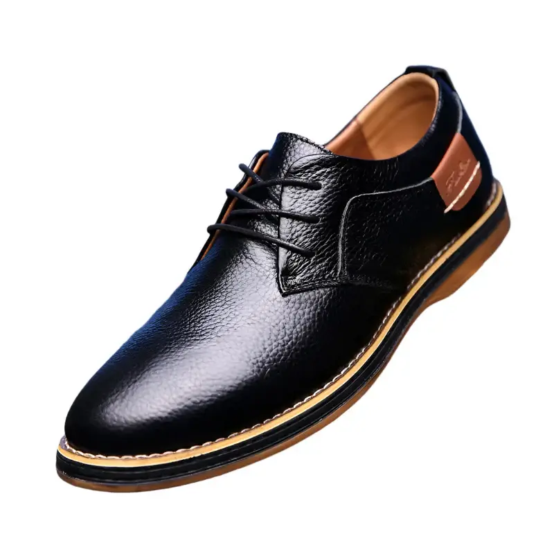 Men’s Black Brogue Oxford Shoes