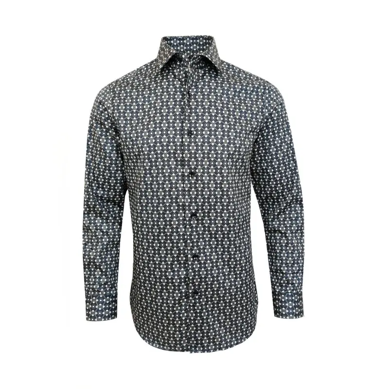 Men’s Geometric Slim Fit Shirt