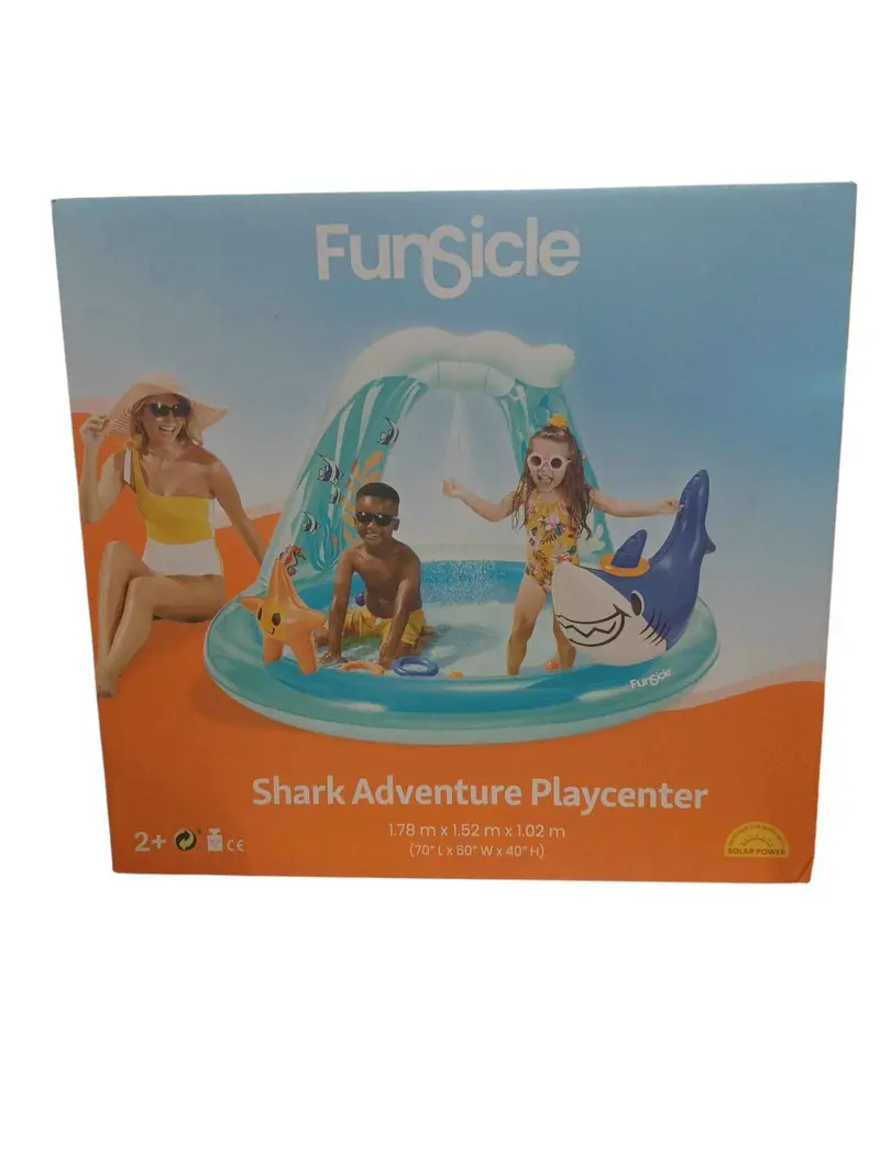 Mini Parque de Agua Hinchable "Shark Adventure Playcenter" - 1.78x1.52x1.02m