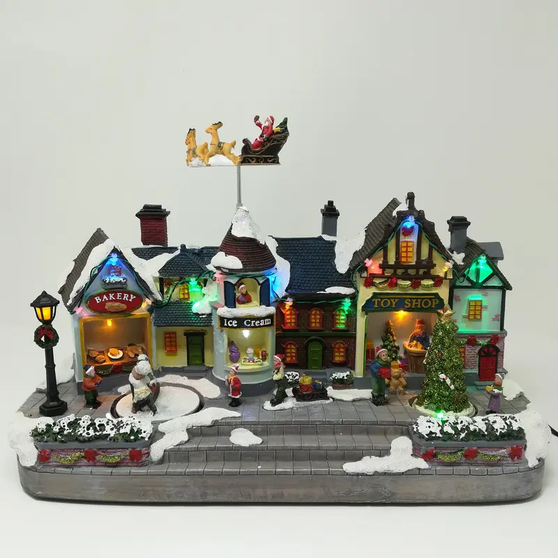 Miniatura con Babbo Natale che Vola - Miniature natalizie