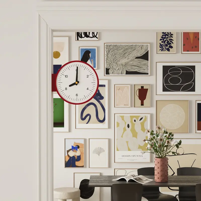 Minimalism Double-Sided Clock