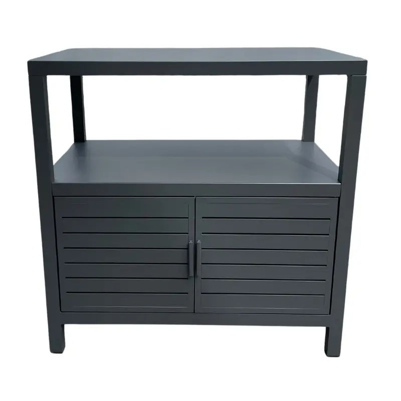 Mobiletto Alluminio con Ripiano Alto 90x90cm