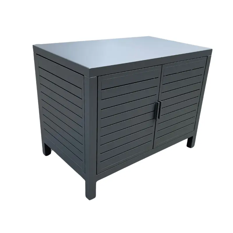 Mobiletto Multiuso Alluminio Antracite 90cm