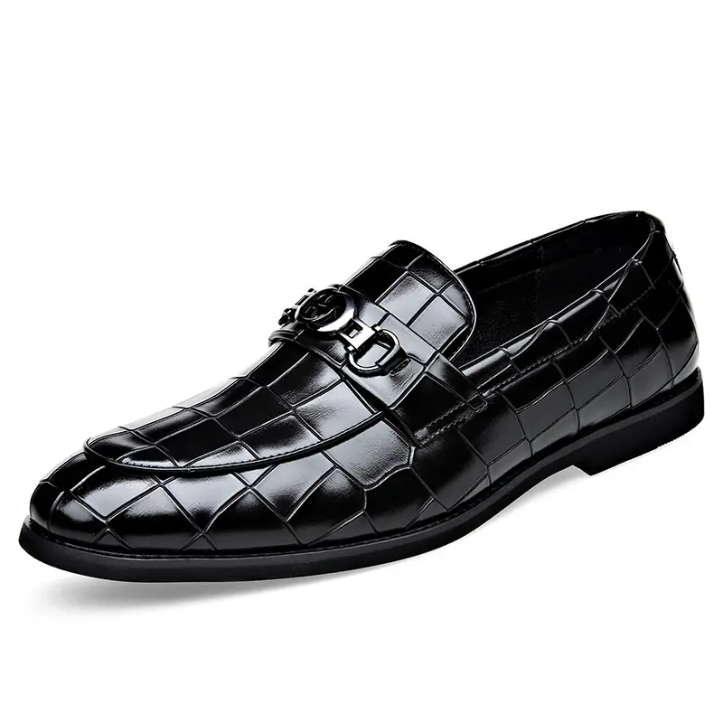 Mocasines casuales hombre – Hebilla metálica estilo juvenil