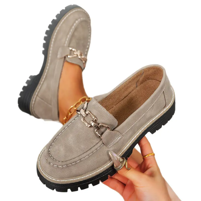 Mocasines de Plataforma Baja para Mujer en Tallas Grandes
