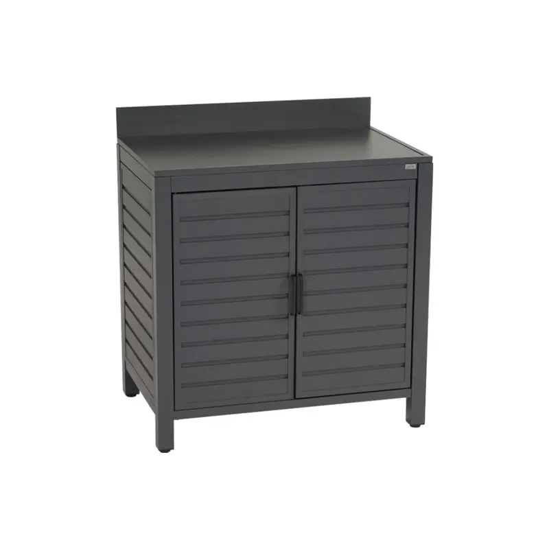 Modulo cucina con porta in alluminio antracite