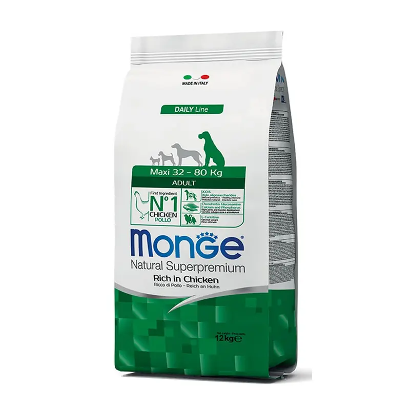 Monge - Natural Superpremium crocchette al pollo per cani adulti taglia grande