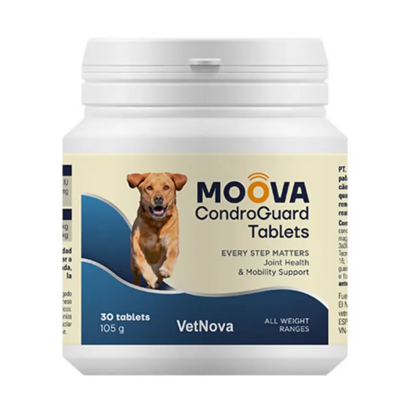 Moova CondroGuard 120 comprimidos – Suplemento Articular para Perros y Gatos