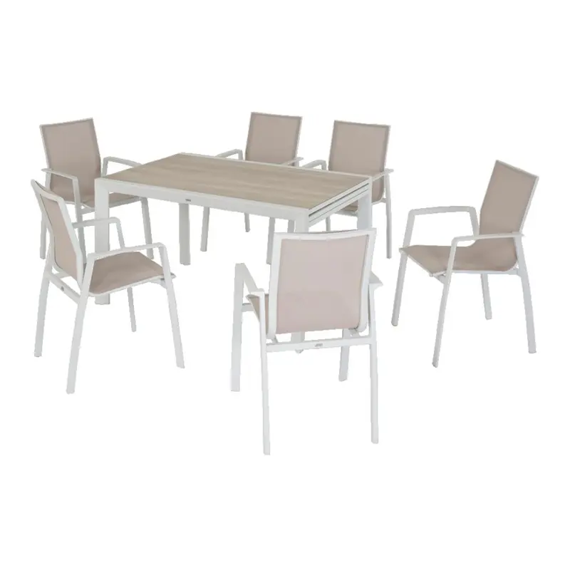 Morris - Kit da pranzo da giardino da 6 a 10 posti