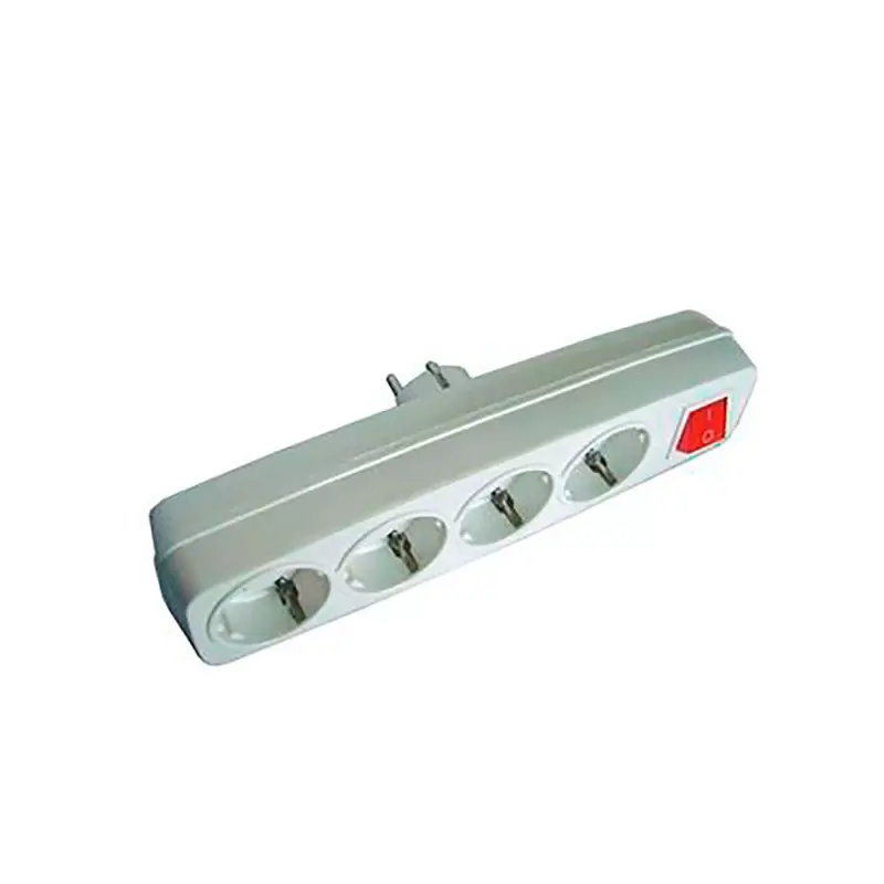 Multiconector 4 Tomas 2P+T 16A 250V con Interruptor Luminoso (Retractilado)