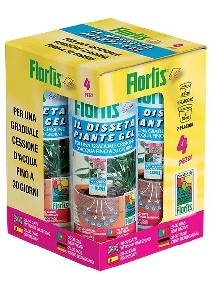 Multipack Flortis Disseta Piante Gel 300 ml - Innaffiare piante in vacanza