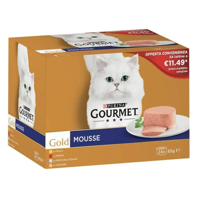 Multipack Gourmet Mousse 24 pezzi - Mousse gourmet gatti