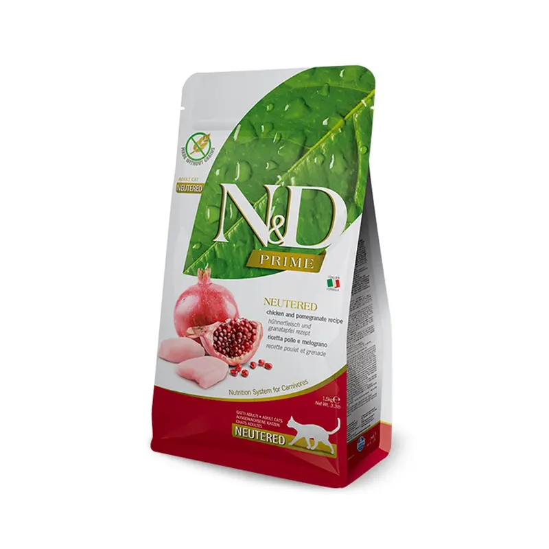 N&D PRIME POLLO E MELOGRANO STERILIZZATI 1,5 KG