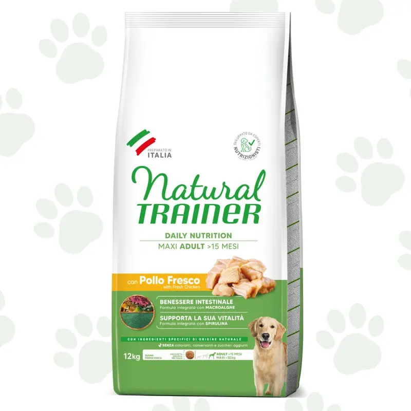 Natural Trainer - Daily Nutrition cane adulto maxi con pollo 12 kg