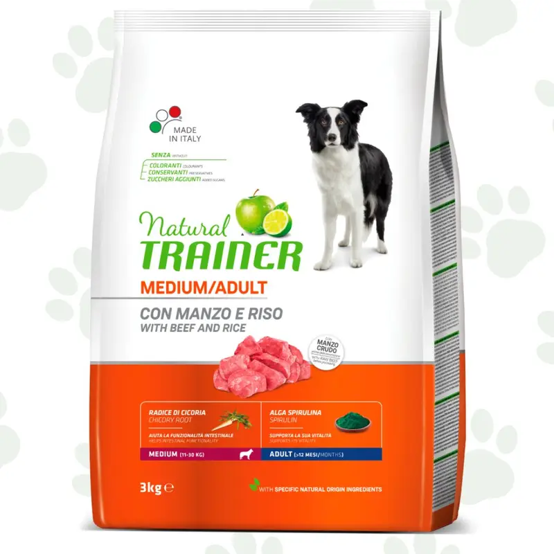 Natural Trainer - Daily Nutrition cane adulto medium con manzo