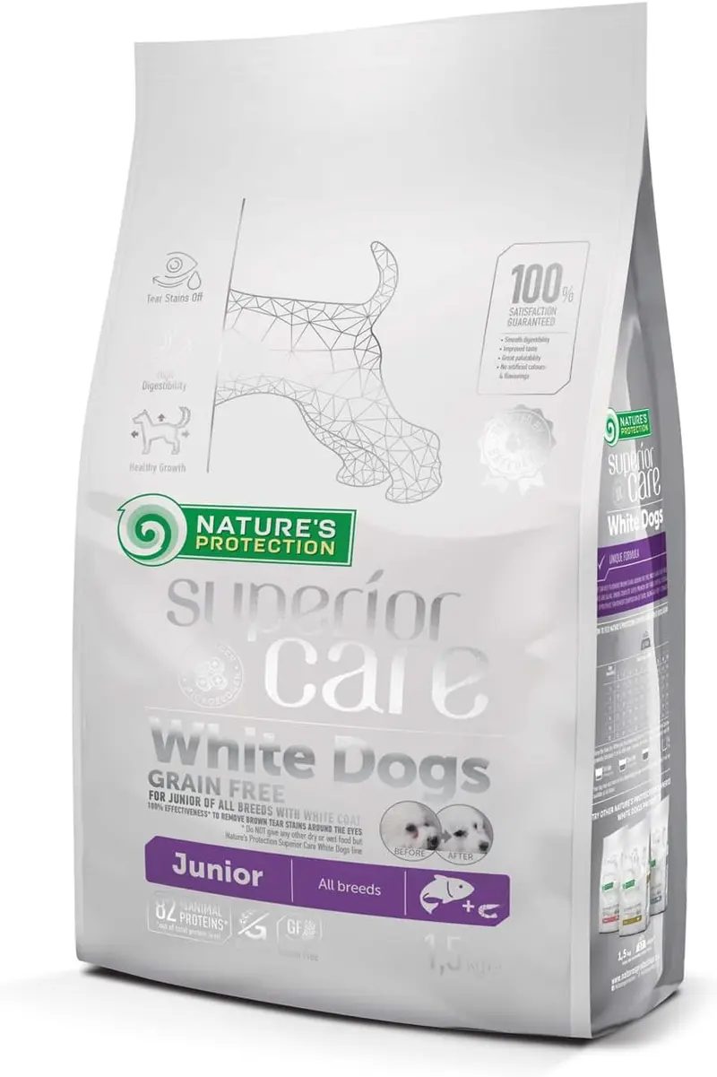 Nature’s Protection White Dog Puppy Grain Free Salmón 1,5 kg
