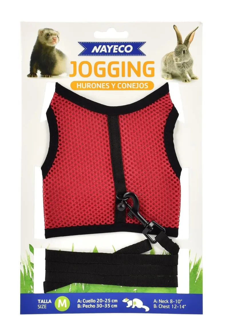 Nayeco Jogging Arnés para Gatos y Pequeños Animales con Correa