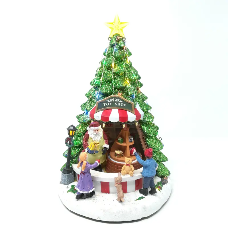Negozio di Giocattoli di Babbo Natale - Carillon albero di Natale